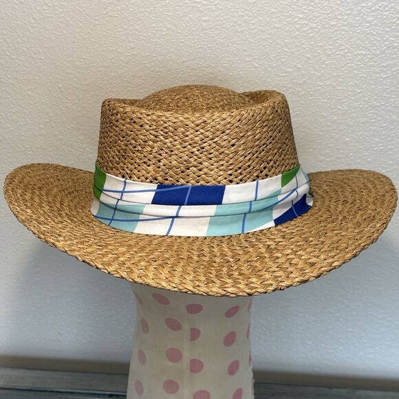 NEW Peter Grimm Straw Hat Natural Vacation Sun Farm Beach One Size Unisex - Picture 7 of 7